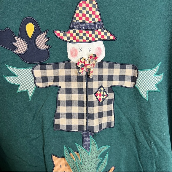 Best Fruit Of The Loom VINTAGE Women's Plus Size Scare Crow Top Green Size XXL - Picture 3 of 9